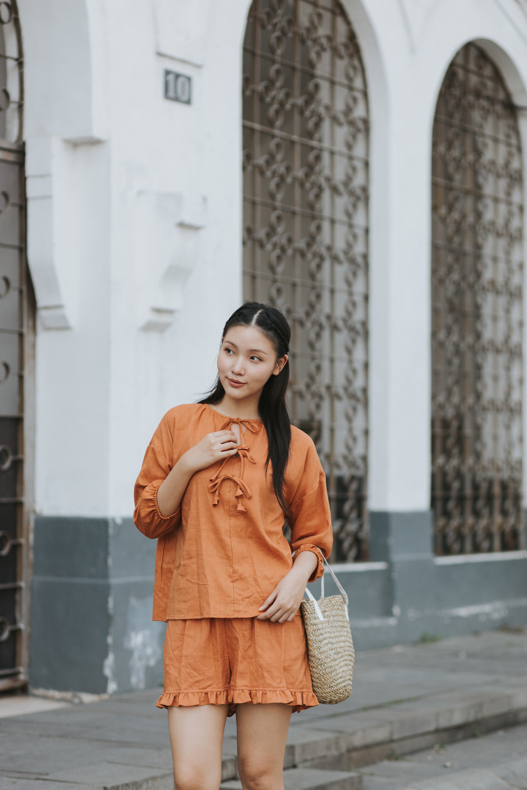 Janine Set in Orange