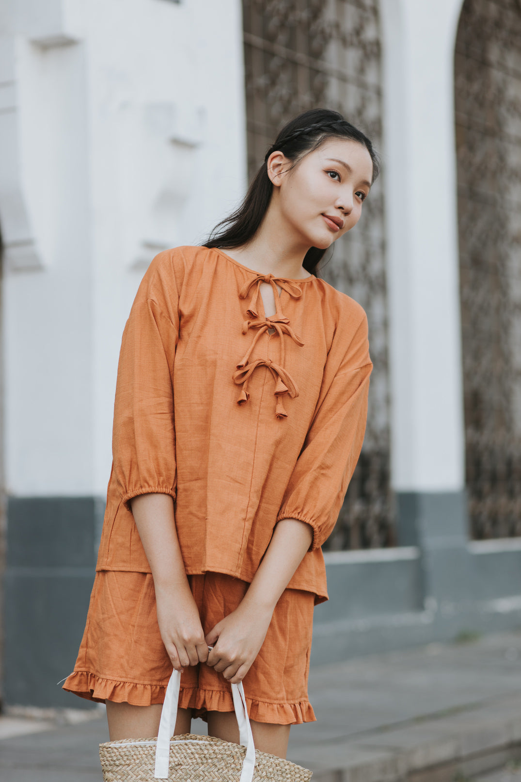 Janine Set in Orange