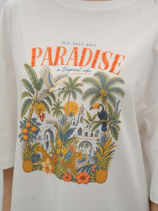 Paradise Tee Beaded