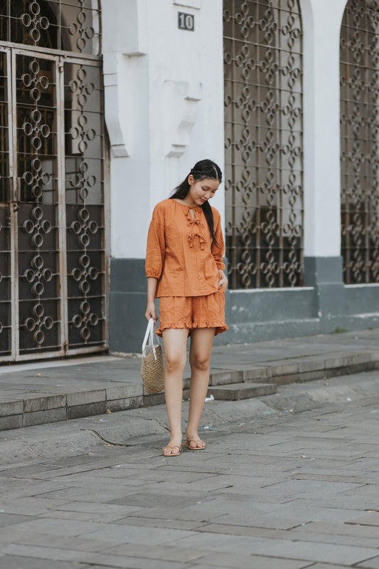 Janine Set in Orange