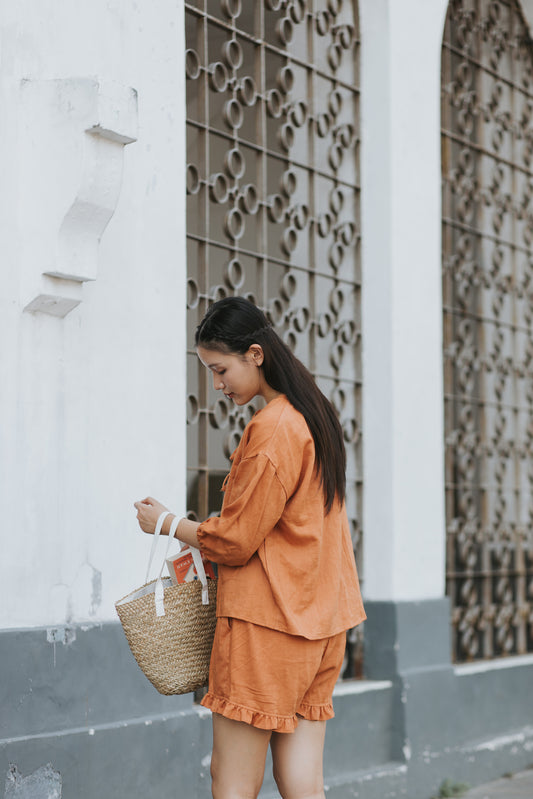Janine Set in Orange