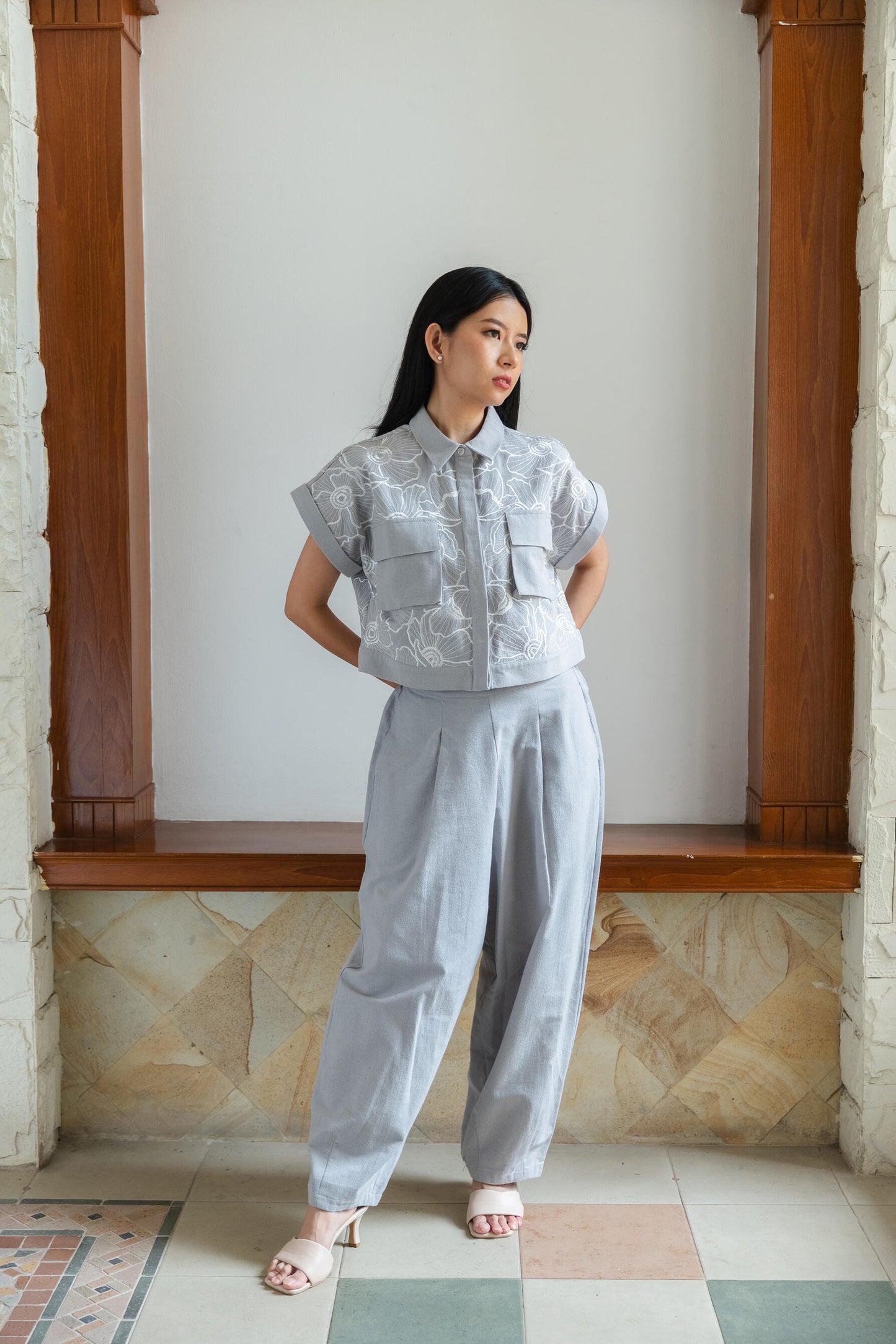 Sarra Pants in Grey