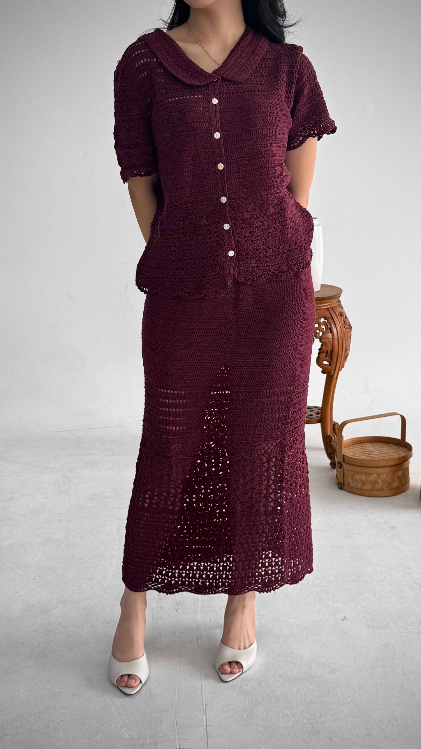 SAGE x Fiona - NAMI Crochet Shirt