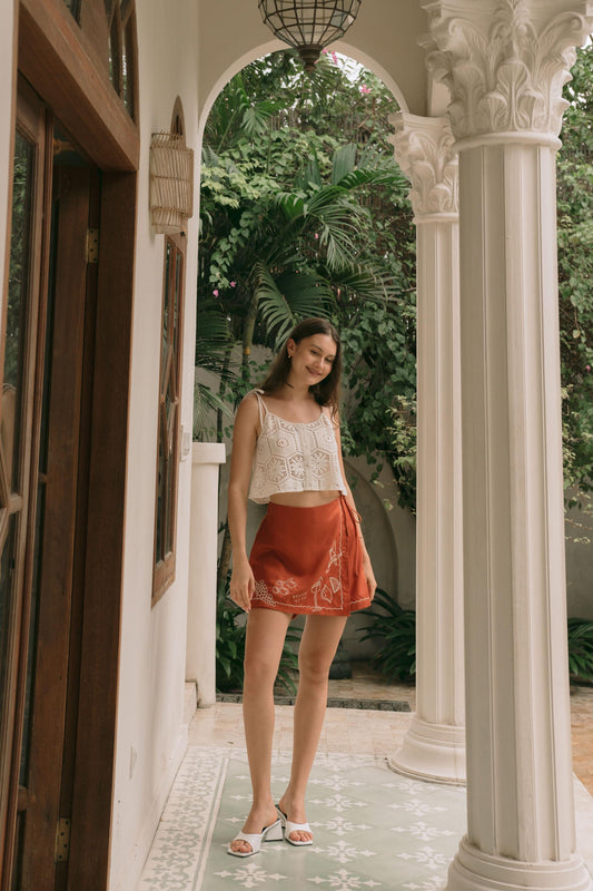 Cecil Crochet Top