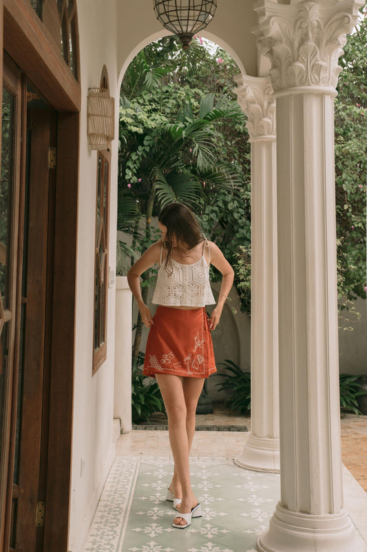 Cecil Crochet Top