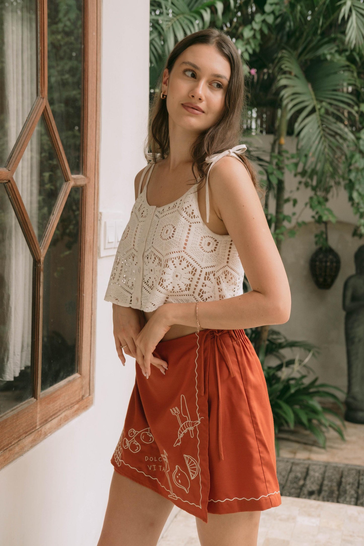 Cecil Crochet Top